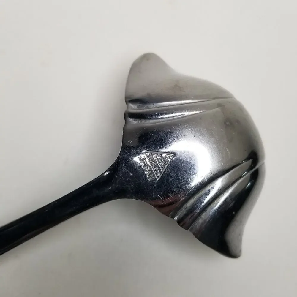 Amere Gravy Ladle Vintage Stainless Flatware Japan Retired Aef4 Swirl Glossy 6